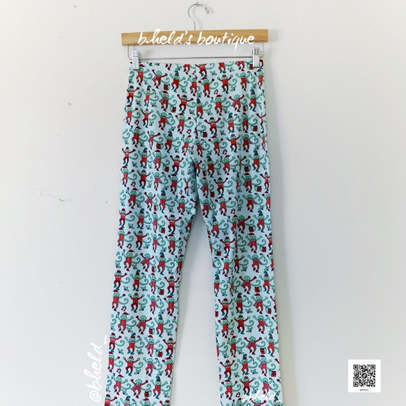 Roller Rabbit Monkey Mas Pajamas in Mint Green Size X-Small (XS) Brand New NWT - Picture 13 of 16